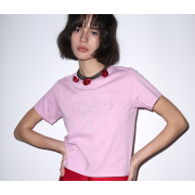 Mardi Mercredi Slim Tshirt Rose Patch [韓國連線W]