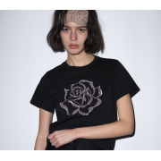 Mardi Mercredi Slim Tshirt Rose Patch [韓國連線W]