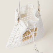 Miu Miu Woven Fabric Mini Bag