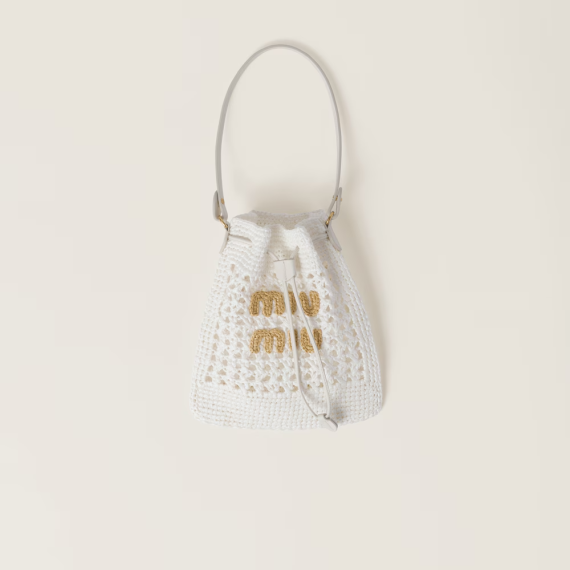 Miu Miu Woven Fabric Mini Bag