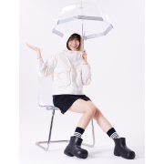 What it isn't Flory Logo Rain Boots [韓國連線 D]