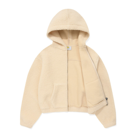 What it isn't Women's Shearling Fleece Collar Zip-up Jacket [韓國連線 D]