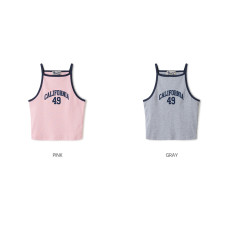 Who.A.U No.1 California Letter Sleeveless [韓國連線 D]‎