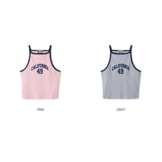 Who.A.U No.1 California Letter Sleeveless [韓國連線 D]‎