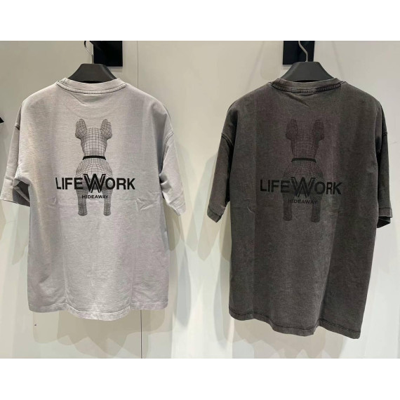 Lifework No.4 Halftone Radok Short Sleeve T-Shirt [韓國連線 D] 