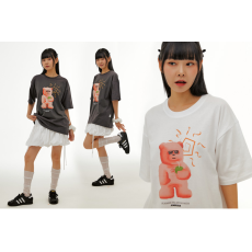 Ambler No.20 Unisex Vacation Bear Overfit Short Sleeve T-Shirt [韓國連線 D]