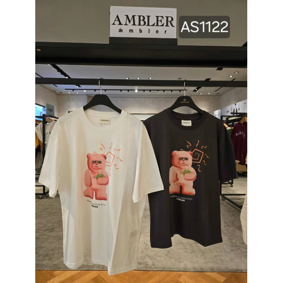 Ambler No.20 Unisex Vacation Bear Overfit Short Sleeve T-Shirt [韓國連線 D]