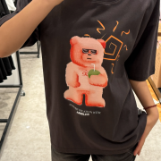 Ambler No.20 Unisex Vacation Bear Overfit Short Sleeve T-Shirt [韓國連線 D]