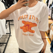 Ambler No.22 Unisex Jelly Bear Overfit Short Sleeve T-Shirt [韓國連線 D]