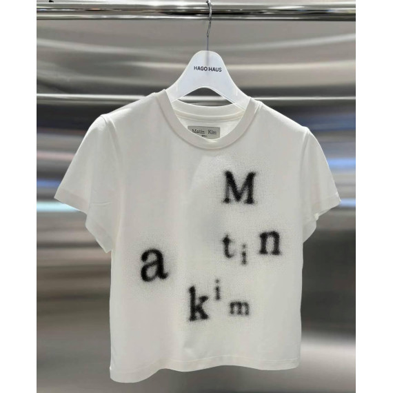 Matin Kim No.19 Blurred Logo Crop Top [韓國連線 D]