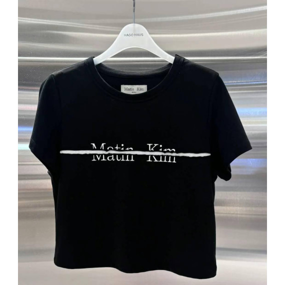 Matin Kim No.24 Logo Cutted Crop Top [韓國連線 D]