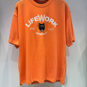 Lifework No.8 Arch logo hip dog applique Short Sleeve [韓國連線 D] 