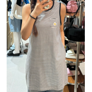 What it isn't No.W1 Women's Striped Sleeveless One Piece [韓國連線 D]