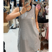 What it isn't No.W1 Women's Striped Sleeveless One Piece [韓國連線 D]