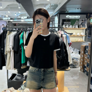 Discovery No.A2 Women's Crop Ringer Short Sleeve T-Shirt [韓國連線 D]