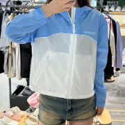 Discovery No.A7 Women's Colorblock Crop Windbreaker [韓國連線 D]