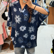 What it isn't No.W4 Floral Pattern Short Sleeve Shirt [韓國連線 D]