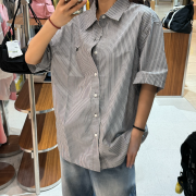 What it isn't No.W8 Plaid Short Sleeve Shirt [韓國連線 D]