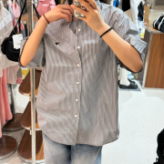 What it isn't No.W8 Plaid Short Sleeve Shirt [韓國連線 D]