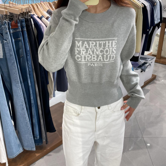 Marithe Francois Girbaud No.M3 CLassic Logo Crop Knit [韓國連線 D]