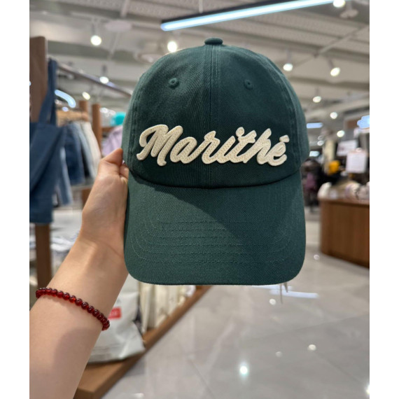 Marithe Francois Girbaud No.M5 Handwiritten Applique Logo Cap [韓國連線 D]