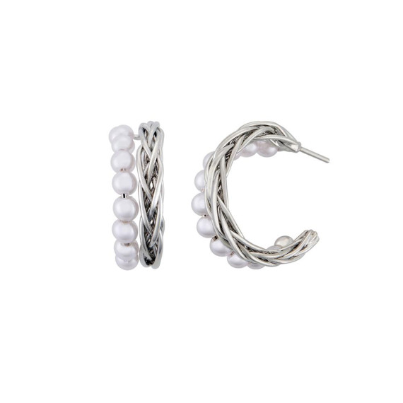 DANA BURTON No.38 CAMILLA BRAID HOOP EARRINGS  [韓國連線]