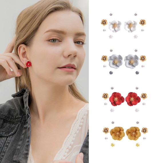 DANA BURTON No.39 Anemone 5 pairs Stud Earring Set [韓國連線]