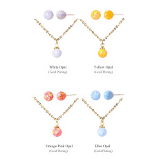 DANA BURTON No.43 Opal Aurora Jewelry Ball Necklace [韓國連線]