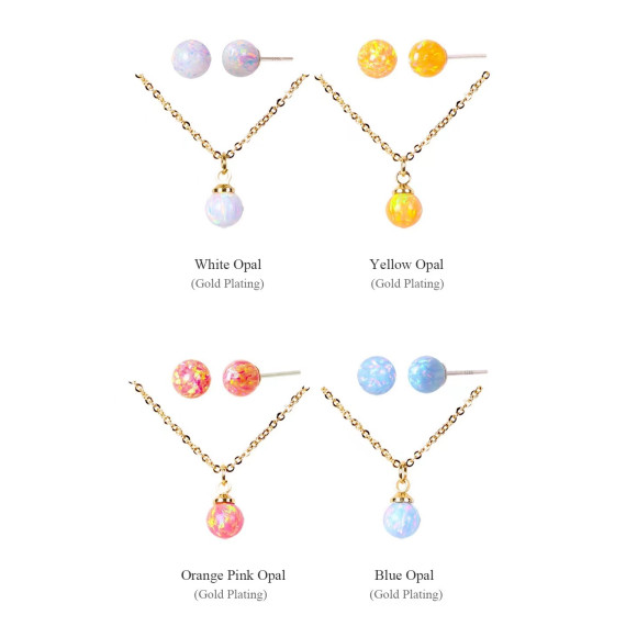 DANA BURTON No.43 Opal Aurora Jewelry Ball Necklace [韓國連線]