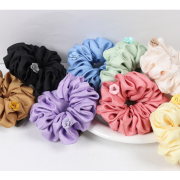 DANA BURTON No.59 Satin Mini Rose Hair Scrunchy [韓國連線]