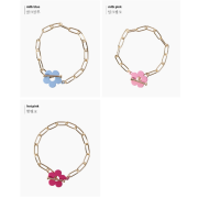 DANA BURTON No.71 Pear Blossoms Link Chain Bracelet [韓國連線]