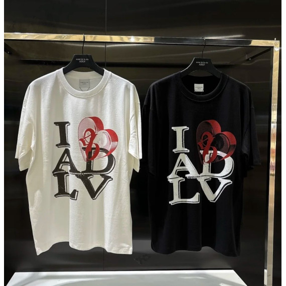 ADLV 新款短袖I LOVE ADLV 長款 T-Shirt [韓國連線D]