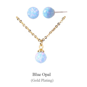 DANA BURTON No.86 Opal Aurora Jewelry Ball Set (Necklace+Earring) [韓國連線]