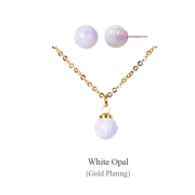 DANA BURTON No.86 Opal Aurora Jewelry Ball Set (Necklace+Earring) [韓國連線]