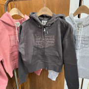 Marithe Francois Girbaud W Classic Logo Crop Hoodie Zipup [韓國連線 D]