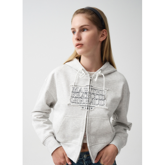 Marithe Francois Girbaud W Classic Logo Crop Hoodie Zipup [韓國連線 D]