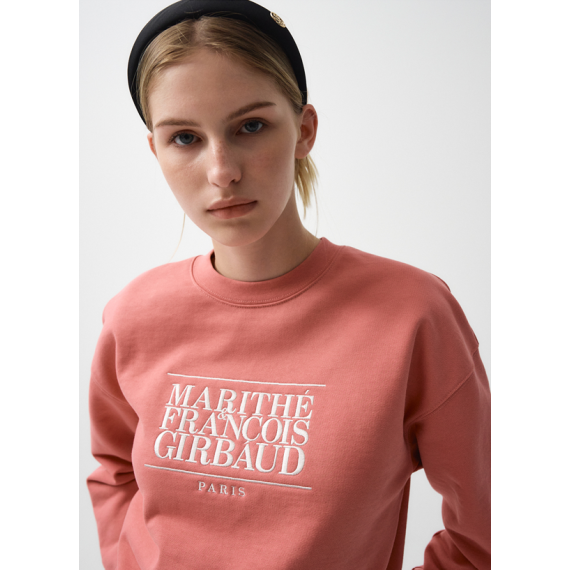 Marithe Francois Girbaud W Classic Logo Crop Sweatshirt [韓國連線 D]