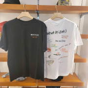 What it isn't No.W26 Graffiti Sleeve T-Shirt [韓國連線 D]