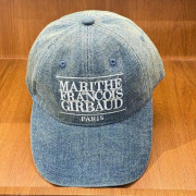 Marithe Francois Girbaud Denim Washing Classic Logo Ball Cap [韓國連線 D]