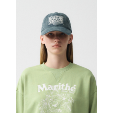 Marithe Francois Girbaud Denim Washing Classic Logo Ball Cap [韓國連線 D]