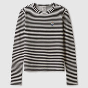 Who.A.U Steve Ribbed Long Sleeve T-shirt [韓國連線 D]‎