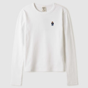 Who.A.U Steve Ribbed Long Sleeve T-shirt [韓國連線 D]‎