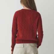 Who.A.U Steve Cable Cardigan [韓國連線 D]‎