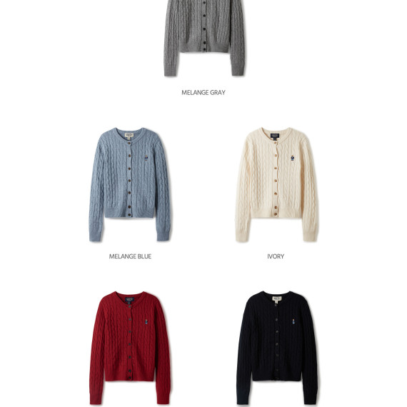 Who.A.U Steve Cable Cardigan [韓國連線 D]‎