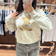 Marithe Francois Girbaud W DOODLE BEAR CROP SWEATSHIRT [韓國連線 D]