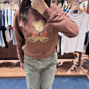 Marithe Francois Girbaud W DOODLE BEAR CROP SWEATSHIRT [韓國連線 D]