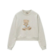 Marithe Francois Girbaud W DOODLE BEAR CROP SWEATSHIRT [韓國連線 D]