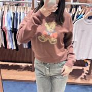 Marithe Francois Girbaud W DOODLE BEAR CROP SWEATSHIRT [韓國連線 D]