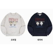 Ambler A3 Vanilla Flavor Snowman Overfit Brushed Sweatshirt [韓國連線 D]