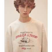 Ambler A4 Angel Bears Overfit Brushed Sweatshirt [韓國連線 D]